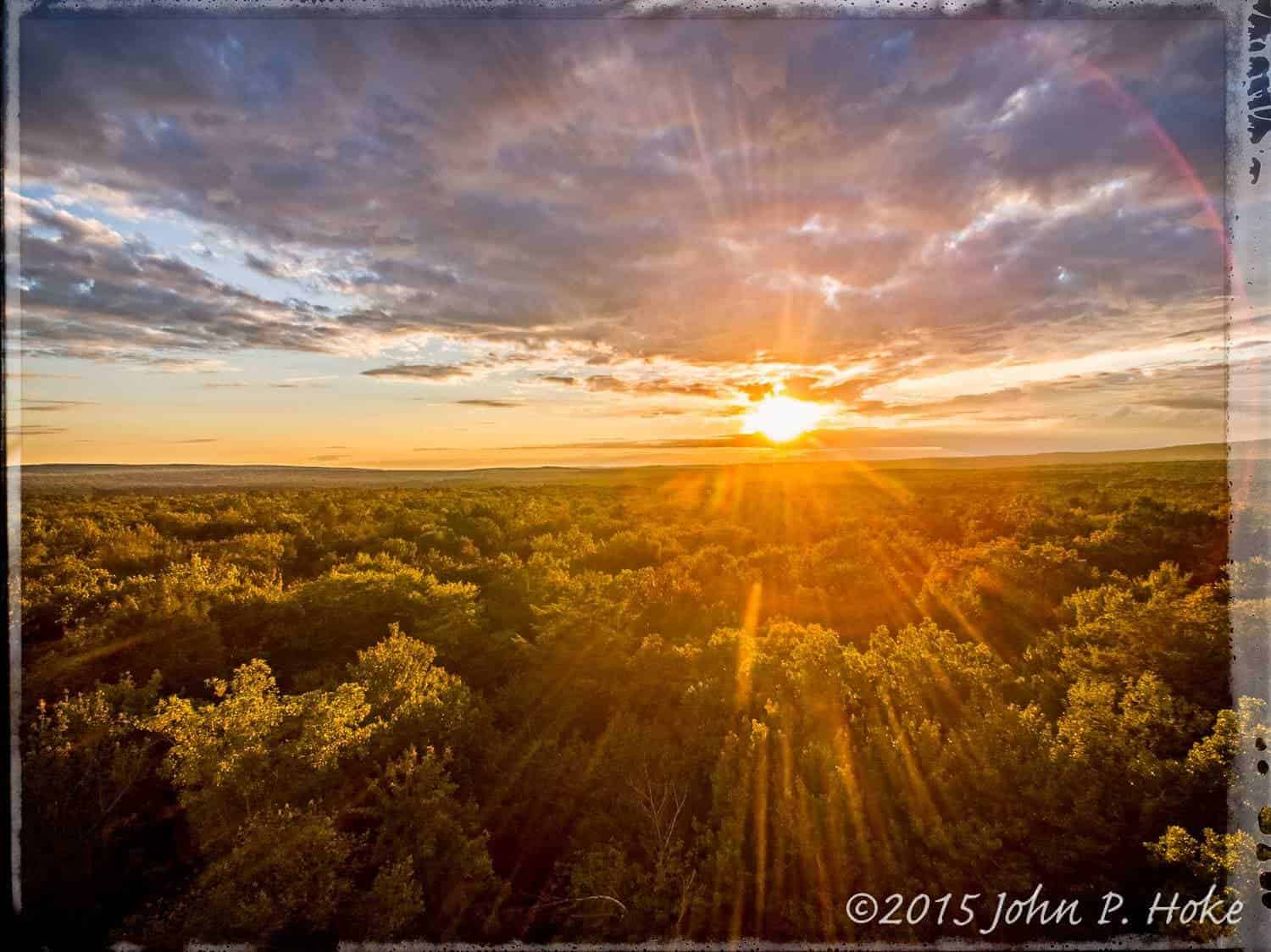 Sunset over the Pocono Mountains (Albrightsville, PA)