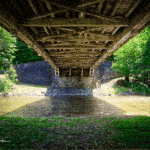 PoltaGraph of the underside of a covered bridge in North East PA