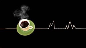 Coffee Heartbeat Drawing