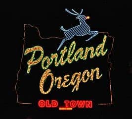White Stag Portland Oregon signage