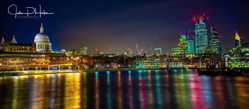 Saint Pauls and River Thames Panoramic HDR