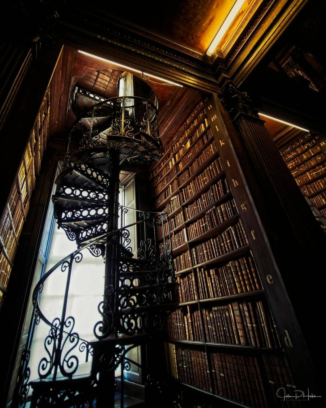 Spiral Staircase Trinity College Library - Dublin Ireland