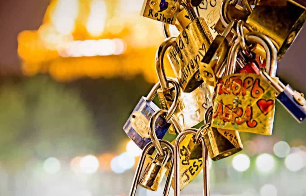 Paris: Locks of Love on Pont de l'Alma