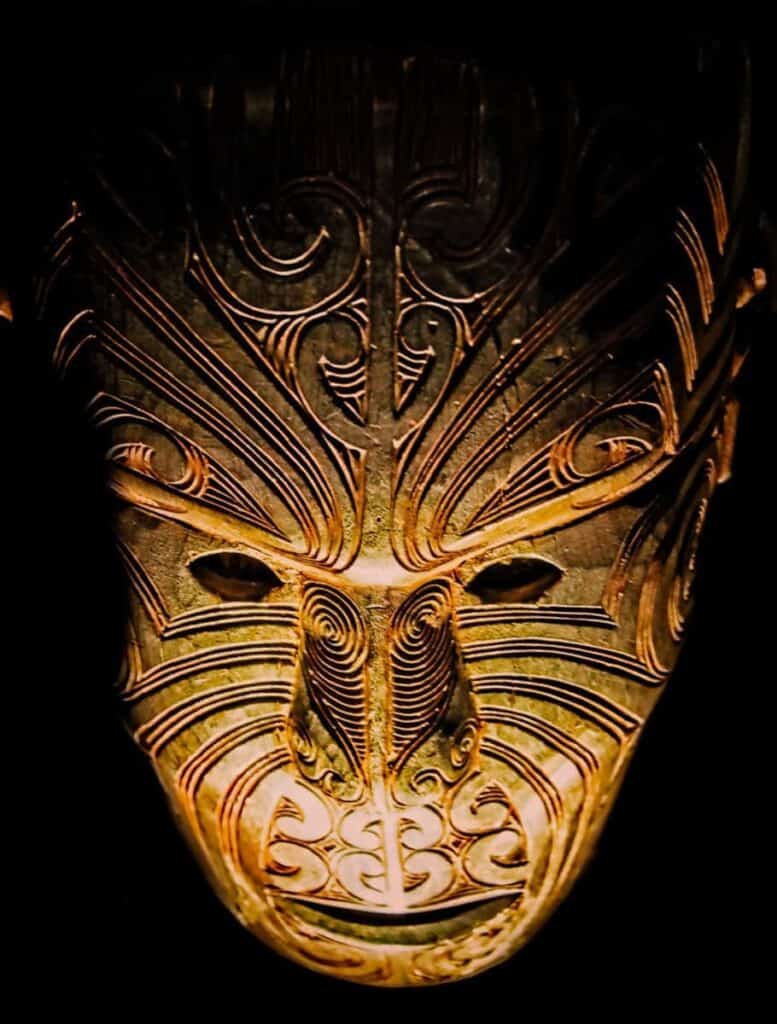 Maori mask from the Auckland Museum - "Kiwi Iron Man Mask"