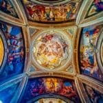 HDR Image of the ceiling of the Como Chapel outside of Milan Italy