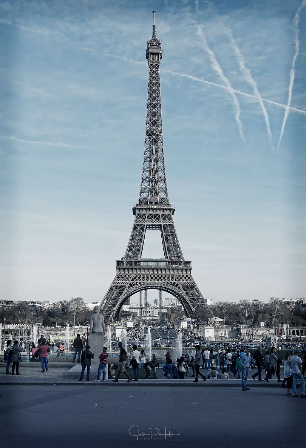Long Shot of the Eiffel Tower, Paris, France