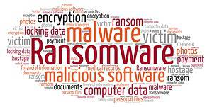 Ransomware terms tag cloud