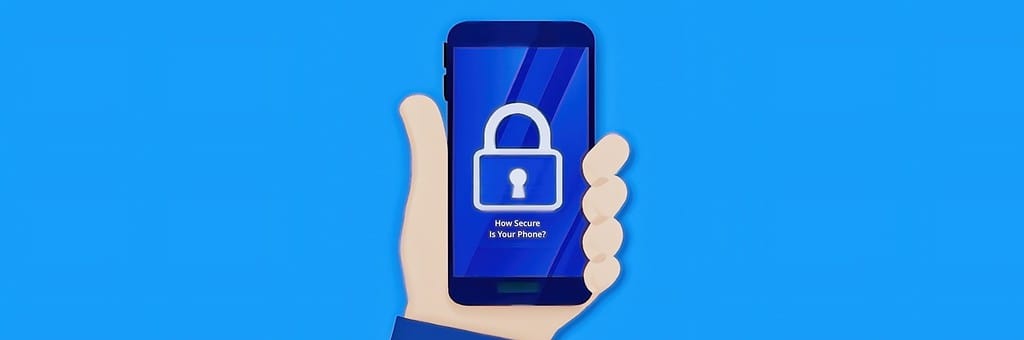 How Secure Is Your Phone? Image created with DALL-E of a hand holding a cellphone with a lock icon on the screen