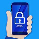 How Secure Is Your Phone? Image created with DALL-E of a hand holding a cellphone with a lock icon on the screen