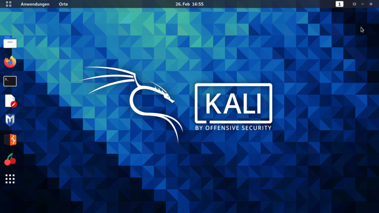 Home Lab Kali Linux desktop - image used from Wikipedia.org