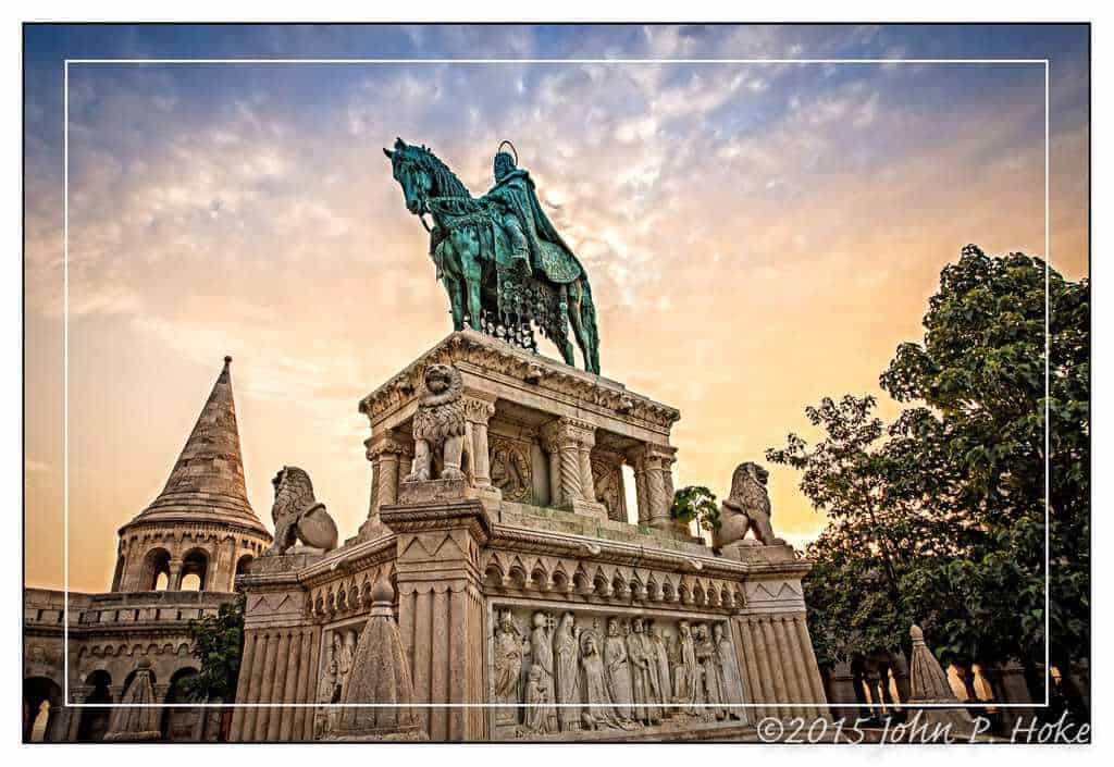 Budapest St. Stephen Statue – Plotagraph