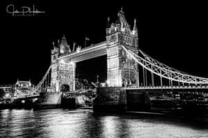 Tower Bridge HDR Black and White