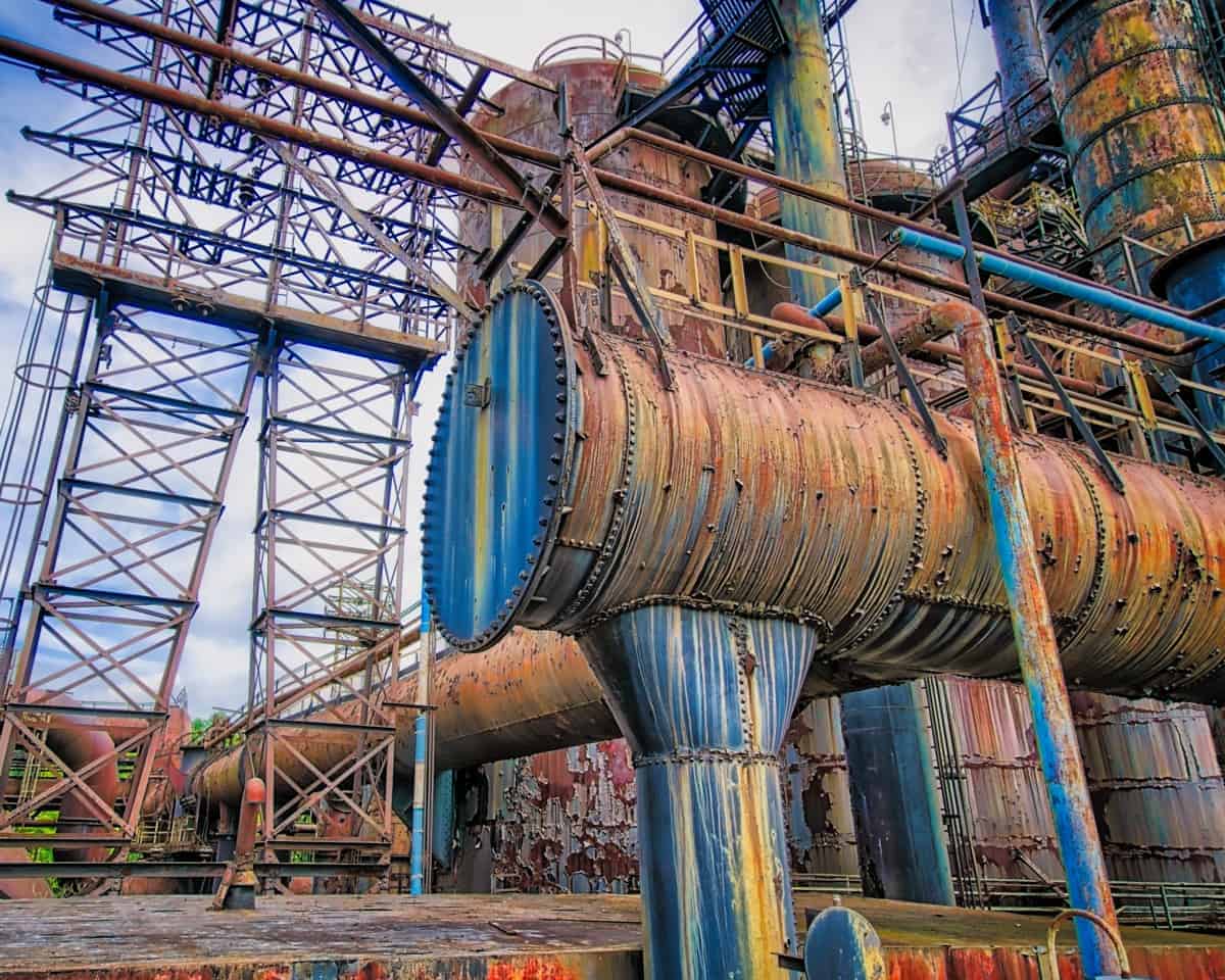 Bethlehem Steel Stacks HDR Image
