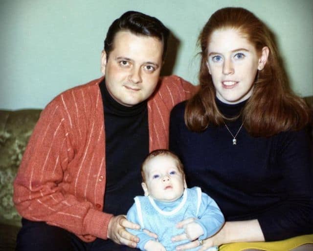 photo of myself as a wee one and my parents - somewhere in late 1969 or early 1970 that I posted to Facebook for Mother's Day